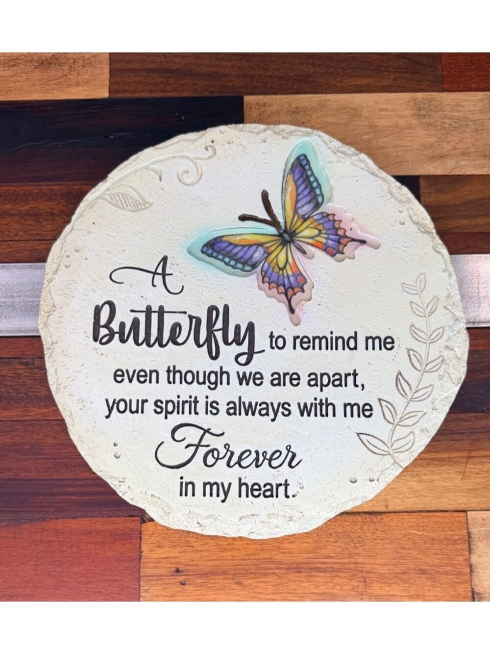 Ganz Butterfly Memorial Stepping Stone Garden Plaque 11" New